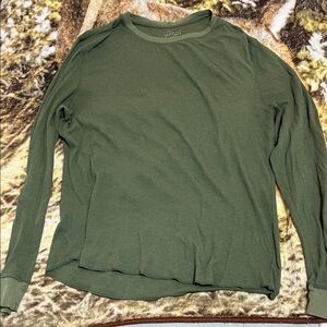 Old Navy Forest Green Long Sleeve Tee